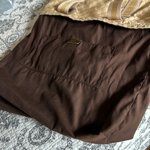 Beige GG Canvas Pink And Gold Web Tote Bag - Picture 9 of 13